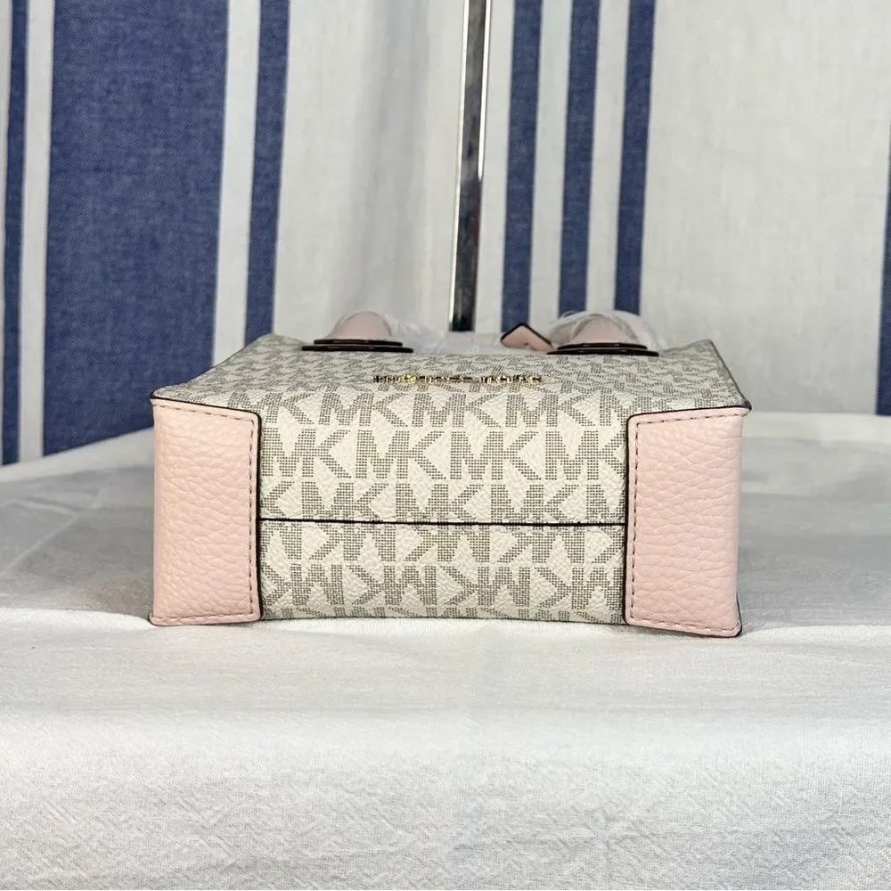 Michael Kors Mercer Extra-Small Logo & Leather Crossbody Bag, MSRP $348, NWT